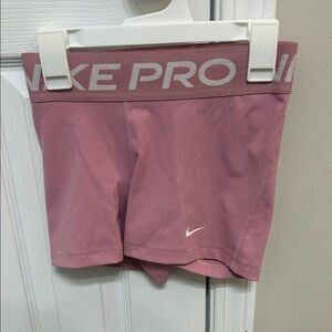 Nike Pro blush Athletic Shorts